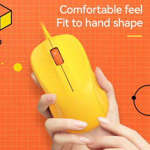 BOW <strong>Colorful</strong> Cute White Pink Mini Portable Silent <strong>Mice</strong> Ergonomic Wired <strong>Mouse</strong> for Desktop Laptop - Product Image 4