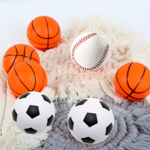4cm PU Foam Basketball Stress <b>Ball</b> Mini Sport <b>Squeeze</b> <b>Ball</b> CE Certified Kids Party School Carnival Reward - Product Image 1