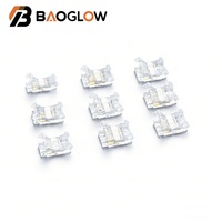 Connecteur de bande lumineuse LED 4mm 5mm 8mm 10mm Adaptateur 2 broches 3 broches 4 broches 5 broches RGB Courant Cristal Lumière SMD Cob Connecteur de bande lumineuse LED