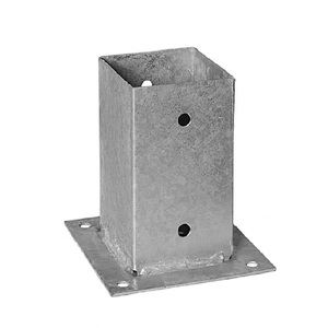 Heavy Duty Adjustable Grounded 50MM 6x6 Inch Metal Steel <strong>Fence</strong> <strong>Post</strong> Base Support <strong>Brackets</strong> <strong>for</strong> <strong>Concrete</strong> - Product Image 6