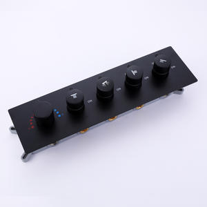 Thermostatic Valve Body 5 Handles 12mm Brass Wall Mounted Mixing Valve For Bathroom <b>Shower</b> With Ceramic Core V-009TB-4 - Product Image 5