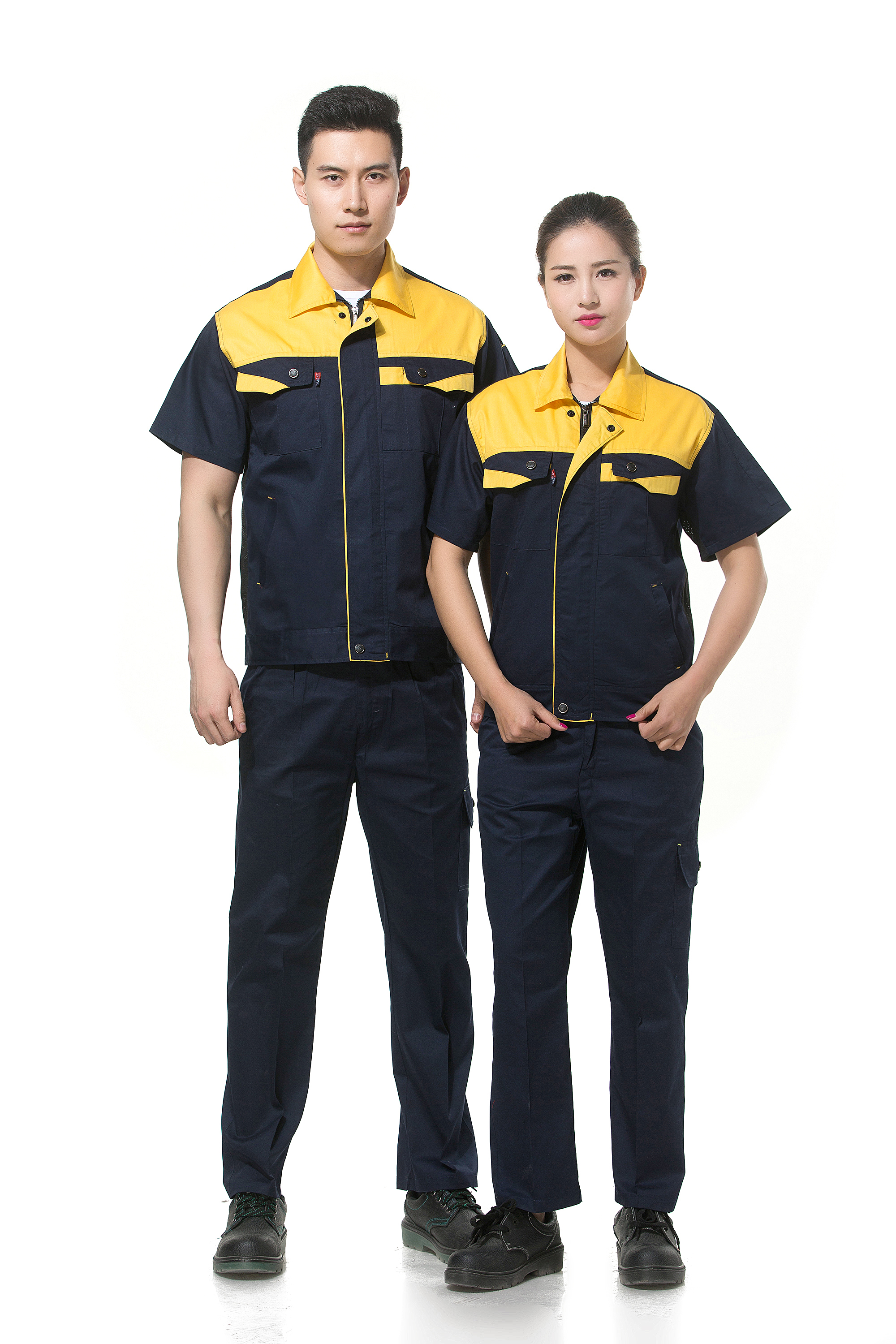 Amarillo + azul marino