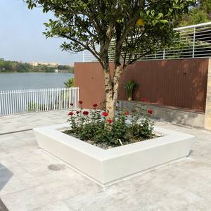 ม้านั่งคอนกรีตพร้อมกระถางดอกไม้สำหรับปลูกในร่มทนทานปรับแต่งอย่างมืออาชีพ - Product Image 5