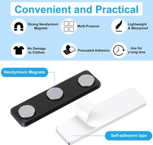 N35 porta targhetta magnetica con forti magneti al neodimio per fissare in modo sicuro i badge identificativi con motivo a blocchi <span class=keywords><strong>o</strong></span> a disco - Product Image 3