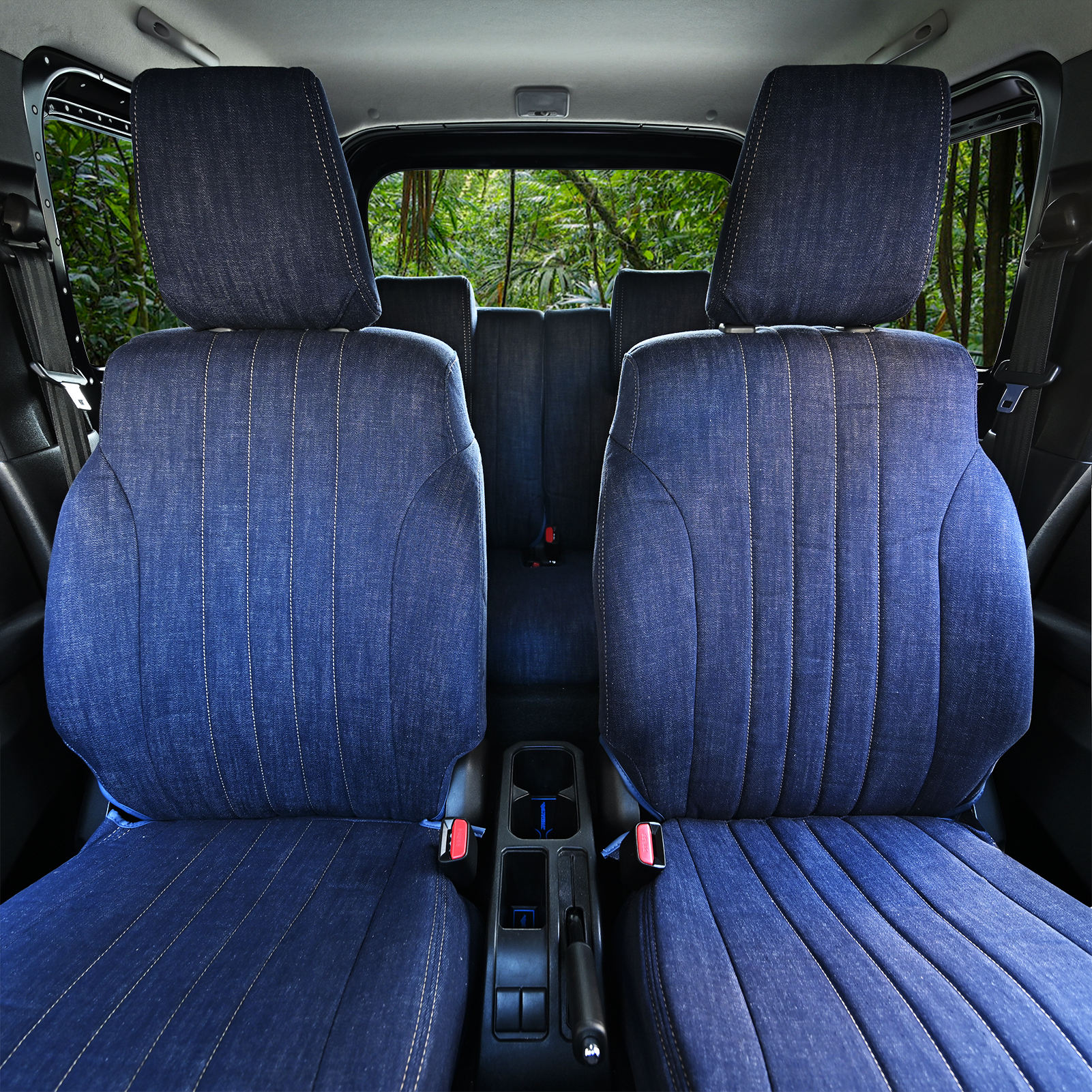 BQKCD 9Pcs Voiture Tissu Ensembles Housses Siège Pour Suzuki Jimny 2007 2008 2009 2010 2011 2012-2017, Avant Arrière Coussins Couvre Respirant Imperméable Protections Intérieur,B/Grey