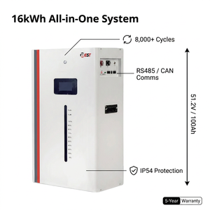 Meilleur <span class=keywords><strong>Prix</strong></span> Batterie Solaire Empilable 50 kW LiFePO4 avec BMS Intelligent pour Stockage Hybride Résidentiel sur Réseau Garantie 10 Ans Communication CAN - Product Image 3