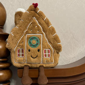 Für Jelly Cat Fun Christmas Serie: Niedliches Lebkuchenhaus Plüschtier Puppe als Geschenk für Kinder - Product Image 4