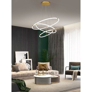 <span class=keywords><strong>2025</strong></span> nhôm Led nhà ở vòng trắng hiện đại nhà bếp ánh sáng mặt dây chuyền phụ kiện cho resturan - Product Image 4