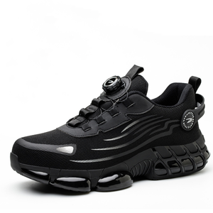 <span class=keywords><strong>Scarpe</strong></span> <span class=keywords><strong>antinfortunistiche</strong></span> industriali da <span class=keywords><strong>uomo</strong></span> a taglio basso con punta in acciaio senza lacci girevoli estive con bottoni di sicurezza traspiranti - Product Image 6