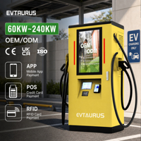Nouvelle station de recharge pour véhicules électriques OEM 32 pouces LCD 60 kW 120 kW 240 kW Sortie CC Normes Chademo CCS GBT avec écran publicitaire