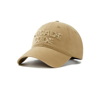 Casquette de baseball vintage personnalisée en coton délavé avec broderie 3D et logo lettre, style Dad Hat, unisexe, ajustable, vente en gros, faible MOQ