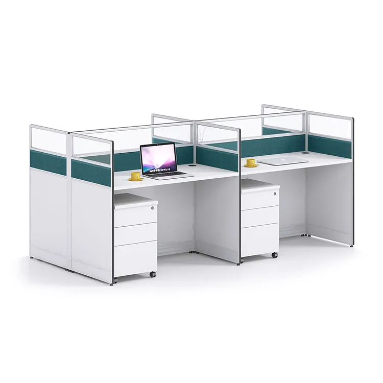 Système de cloison Offre Spéciale à la mode Conception de bureau Poste de travail modulaire pour ordinateur Poste de travail incurvé pour bureau standard