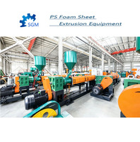 Nouvelle machine d'extrusion automatique de feuilles de mousse EPS contrôlée par PLC, moteur 260 kW, pompe 380 V, écologique et haute performance