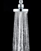 Pommeau de Douche Pluie Chromé Minimaliste 10CM à Haute Texture Moderne, 5 Modes, Installation Facile pour Salle de Bain