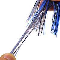 Aotuo Leurre souple en silicone 13g 7cm avec hameçon jig pour la pêche au bar, au brochet, en eau salée et en eau douce