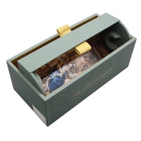 Nouvelle conception de boîte à vin en carton kraft recyclable avec broderie et gaufrage brillant, rechargeable, pour l'emballage cadeau et l'expédition