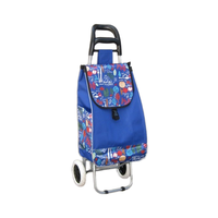 Vente chaude Léger Pliable Chariot Sac Chariot Durable Supermarché Shopping Transport pour Légumes Main Ascenseur Caractéristique