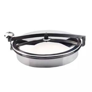 टैंक के लिए 304/316L स्टेनलेस स्टील सैनिटरी लॉकिंग कम दबाव मैनहोल - Product Image 6