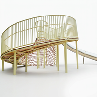 Toboggan extérieur en acier inoxydable pour parc d'enfants et équipement de terrain de jeux de maternelle, modèle non gonflable 221115 Fabricant