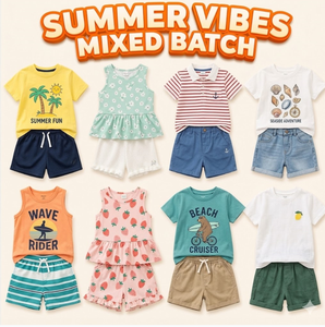 Pastoral Style Summer Kids' Apparel Stock, Random Mixed Wholesale,Random mix,Main Products for <b>Physical</b> Malls - Product Image 2