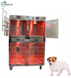 <span class=keywords><strong>Veterinar</strong></span> Medical Jaula de Oxígeno de Acero Inoxidable para Mascotas, Jaulas para Perros, Jaula Doble para Mascotas, Hospital, Clínica Veterinaria - Product Image 1