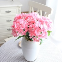 Fleurs d'hortensia artificielles en latex à toucher réel, bouquet d'hortensia en soie simulée pour mariage, décoration de maison et événements, vente en gros