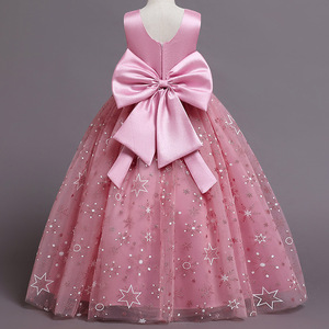 <span class=keywords><strong>Robe</strong></span> de <span class=keywords><strong>princesse</strong></span> pour enfants en maille duveteuse de style européen robes à grandes fleurs pour filles de 10 ans <span class=keywords><strong>robe</strong></span> de mariée <span class=keywords><strong>rose</strong></span> douce pour filles - Product Image 2