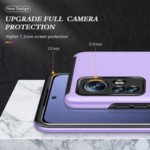 Funda de teléfono de PC TPU híbrida con soporte de anillo de 360 grados al por mayor <span class=keywords><strong>para</strong></span> <span class=keywords><strong>Xiaomi</strong></span> 13 12 <span class=keywords><strong>12T</strong></span> 11 Pro funda con sensación de piel a prueba de golpes - Product Image 5