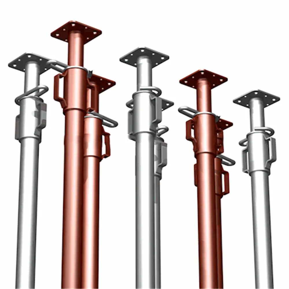 Galvanizli ayarlanabilir çelik direk metal iskele sahne çelik direk inşaat için iskele fiyatı toz kaplı