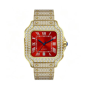 Montre de luxe personnalisée en moissanite et diamants, style hip-hop, avec design glacé pour les marques de mode - Product Image 1
