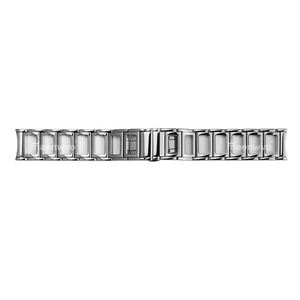 stainless steel Luxury Silver Smartwatch Bands 20mm Breathable Accessory - Product Image 1