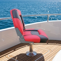 Siège pliant pour capitaine de bateau Allshine Marine, dossier haut, durable, imperméable, en vinyle