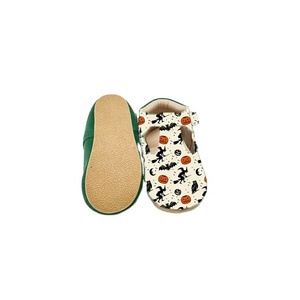 تصميم جديد 3D طباعة هالوين الكرتون نمط جلد طفل أحذية T-بار الاطفال ماري جين أحذية للطفل - Product Image 4