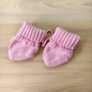 Kare Fonda Rahat Sıcak Organik Pamuklu Örgü Bilek Boyu Patikler, Yenidoğan Bebek, Küçük Çocuk, Erkek ve Kız Çocukları için Giymeli Kapatmalı, Kışlık - Product Image 4