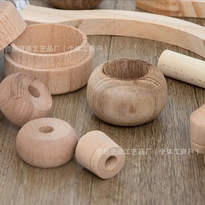 Accessoires ronds en bois, bouchons de bouteille de forme irrégulière, poignées, bâtons, fournitures d'artisanat, pin, fait main, art moderne - Product Image 2