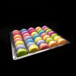 Plateau de présentation transparent en plastique PET à 35 cavités pour macarons, biscuits, desserts, baklavas – Boîte de rangement - Product Image 4
