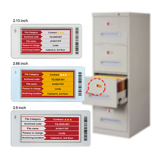 Système de gestion centralisée d'affichage E-Ink pour armoire à dossiers sans fil avec affichage E-Ink et solution de bureau intelligente sans papier - Product Image 1