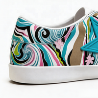 Chaussures de marche unisexes en toile tendance 2026, à lacets, avec logo personnalisé, confortables et décontractées, en coton, POD OEM ODM