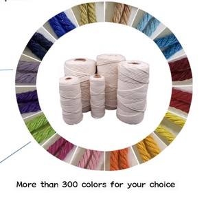 Corde en <span class=keywords><strong>macramé</strong></span> 100% <span class=keywords><strong>coton</strong></span> naturel Matériau en fibre souple et flexible de haute qualité - Product Image 2