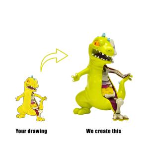 ฟิกเกอร์ป๊อปอาร์ต PVC 3 มิติ แบบกำหนดเอง ของสะสมโมเดลของเล่น 2 มิติ ถึง 3 มิติ ขายส่งโดยตรง - Product Image 1