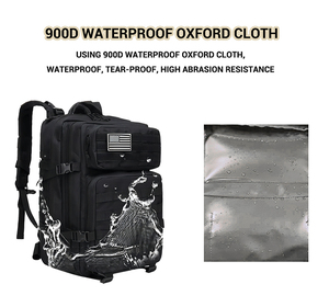 Sac à dos tactique personnalisé en gros de 45 L avec système Molle, fermeture éclair antivol pour la salle de sport, la randonnée et la chasse - Product Image 2