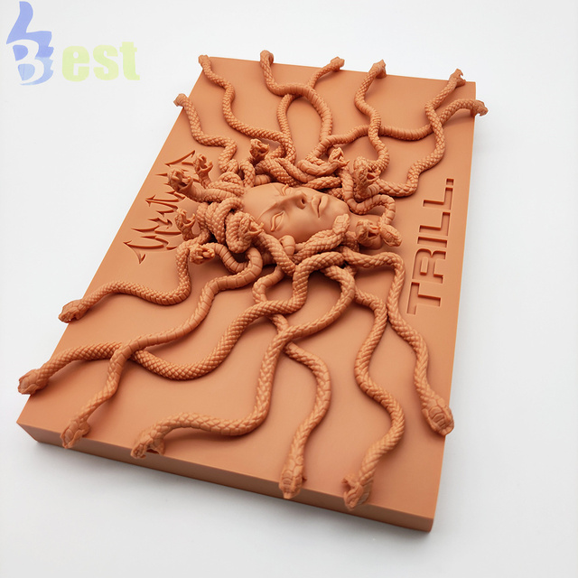 OEM China Mobile Phone Stand 3D Printing Red Wax Resin Material Spray Paint Surface Treatment Prototype Processing Services