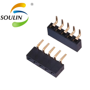 موصل أنثى نحاسي من سولين بمسافة 2.54 مم، 2*13 سن، للتثبيت على لوحة الدوائر المطبوعة، إدخال عمودي للوحة التحكم - Product Image 3