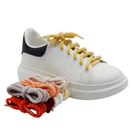 Olian Vente en gros Serviette Moelleux 0.6cm Lacets ronds Creative Daddy Small White Shoes Lacets en daim