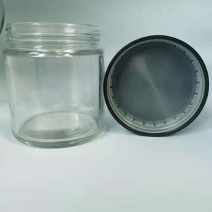 Atacado Matte Black Pintura Frasco de vidro opaco com Childproof Cr Double Wall Cap 3.5g 20 Dram 3oz 90ml - Product Image 6