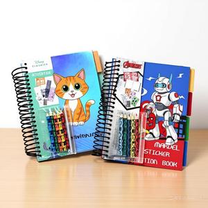 Livre d'activités avec pochoirs autocollants et crayons inclus, papier durable, pack tout-en-un pour l'apprentissage préscolaire, l'art à domicile, les <span class=keywords><strong>loisirs</strong></span> <span class=keywords><strong>créatifs</strong></span> et les fournitures pour passe-temps - Product Image 1