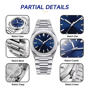 Relojes de Pulsera de Lujo para Hombre, de Acero Inoxidable de Alta Calidad, con Cuarzo Japonés, Fecha, Personalizados, Resistentes al Agua - Product Image 2
