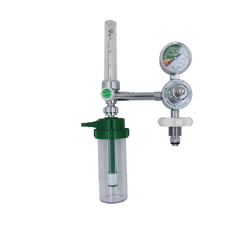 Inhalateur médical du taux d'oxygène, avec bouteille humidificateur, régulateur d'oxygène pour cylindre, norme CE ISO, cga540
