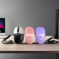 Souris de jeu sans fil OEM 2.4G BT USB Mini 3D à suivi optique pour droitiers avec éclairage LED RVB et recharge sans fil, dotée de fonctionnalités standard