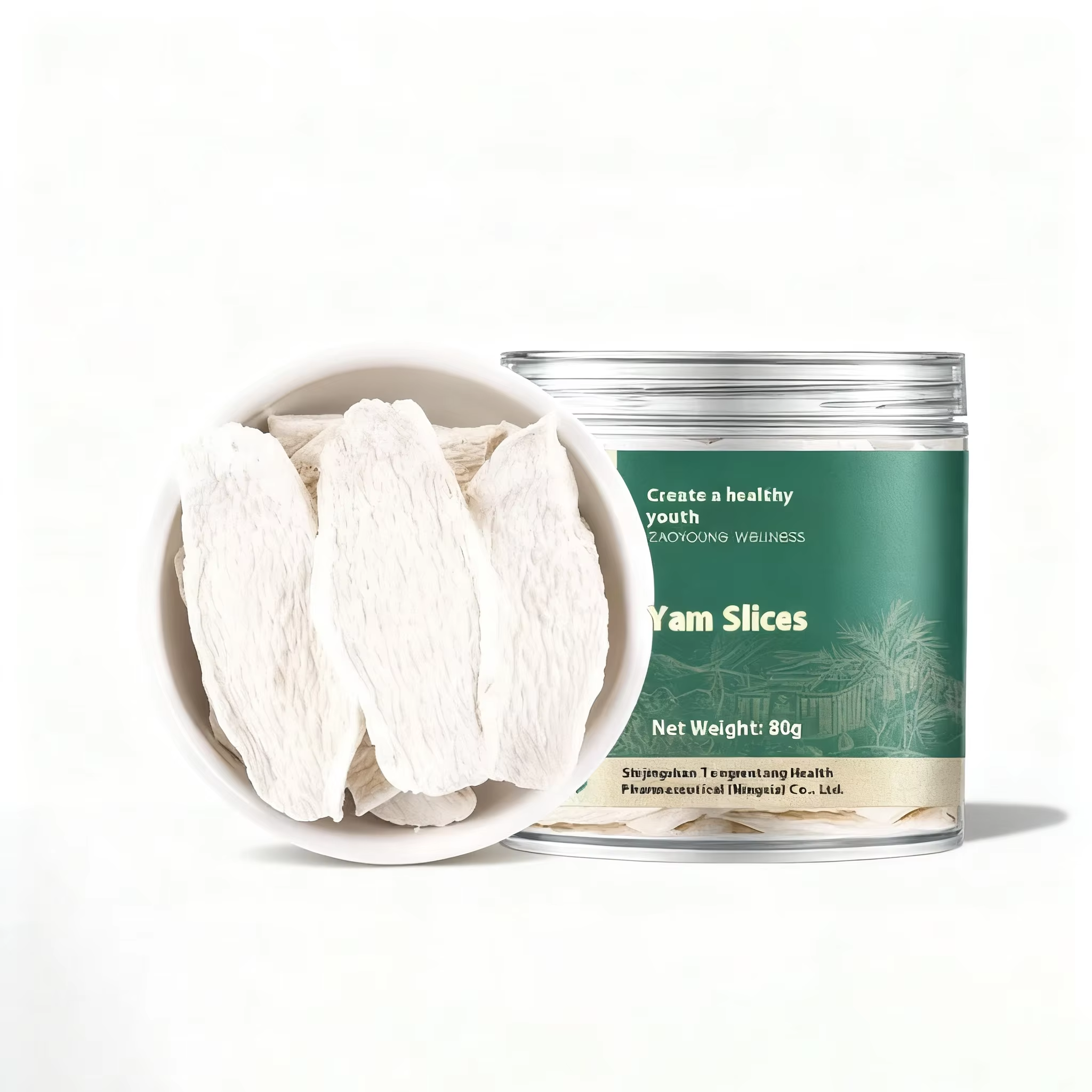 Authentic Tongrentang Brand Chinese Yam Pure Natural High Quality Chinese Medicine Tablets Wholesale Dried Shan Yao